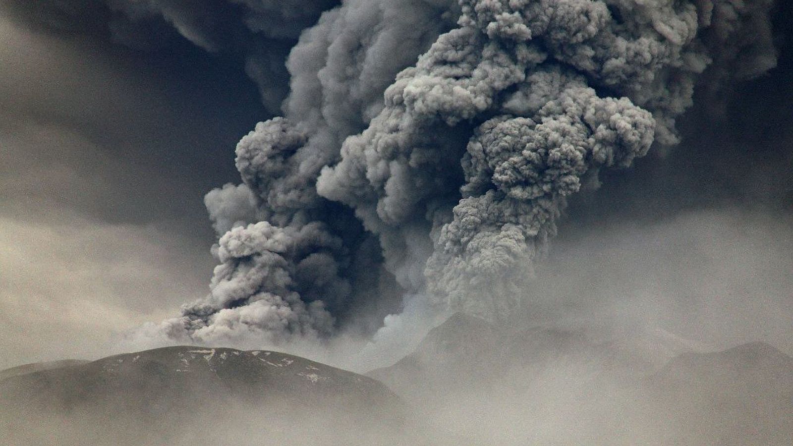 Erupción en agosto de 2024 del volcán Shiveluch
