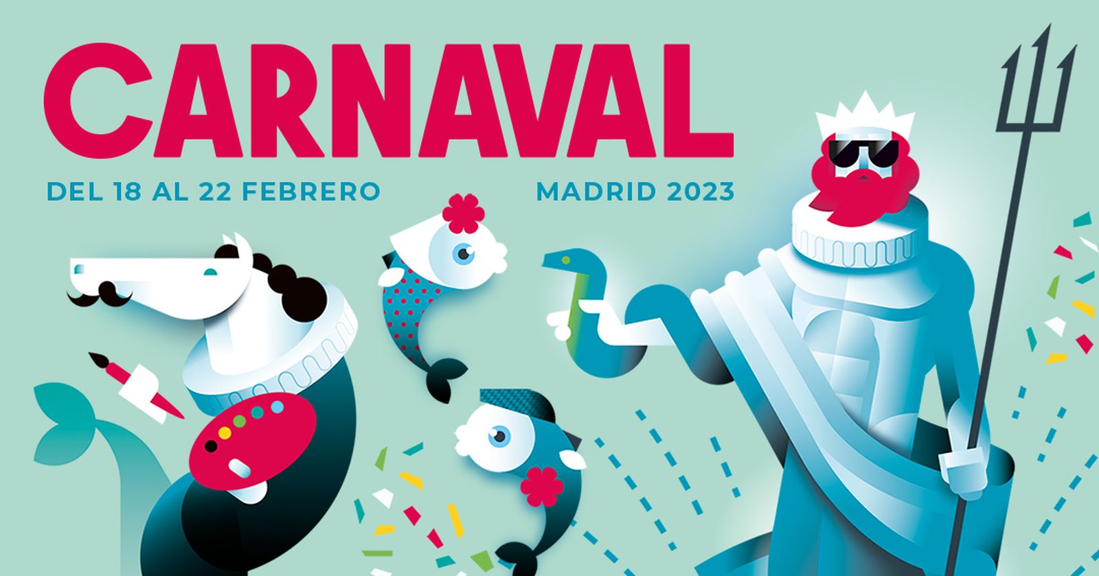 Cartel de Carnaval Madrid 2023