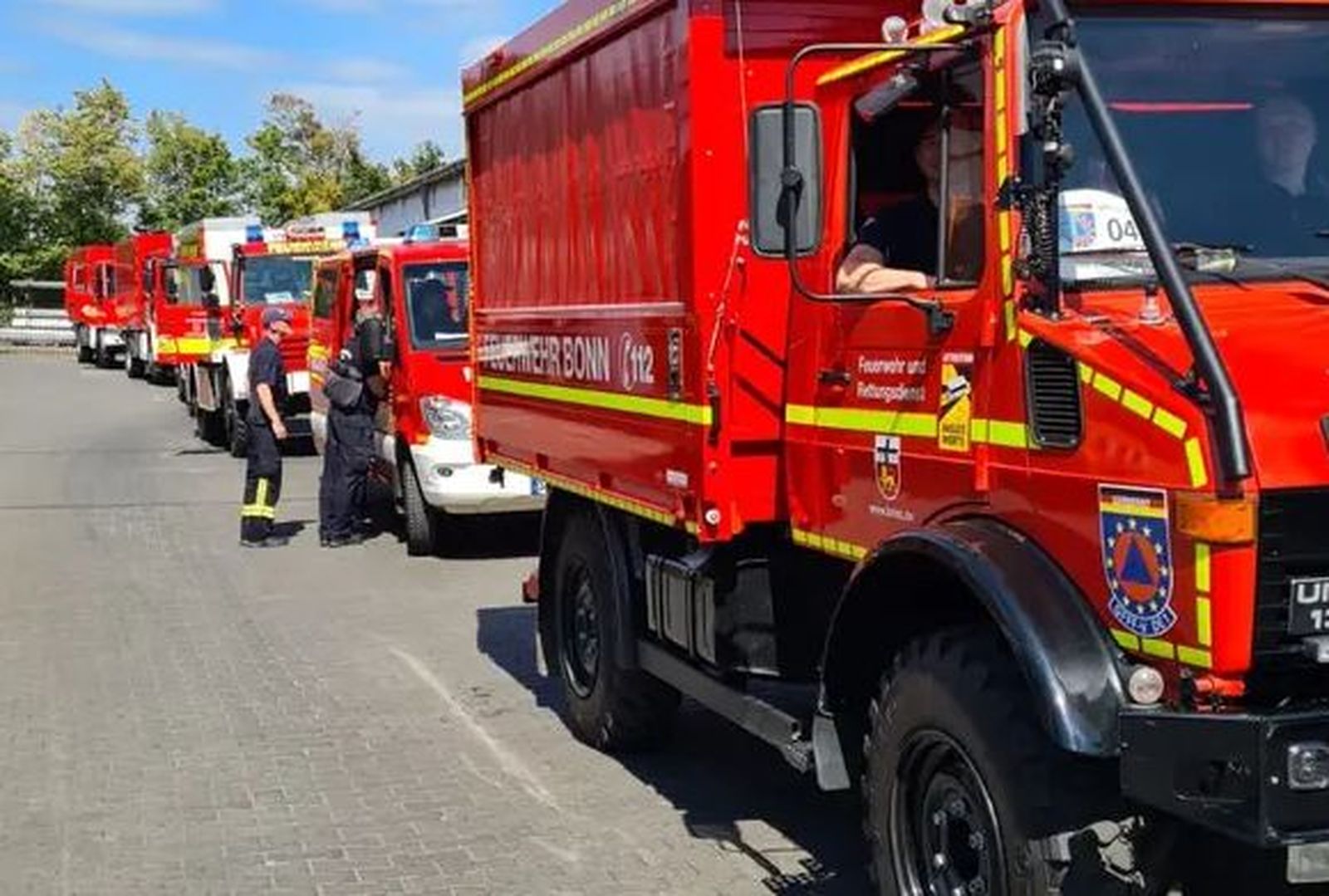 Unidad de bomberos de Alemania desplegada en los incendios de España