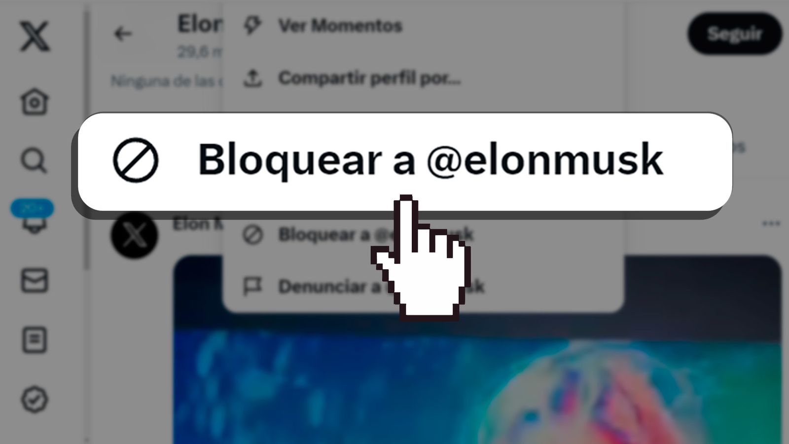 Elon Musk considera que la opción de bloquear e X "carece de sentido"