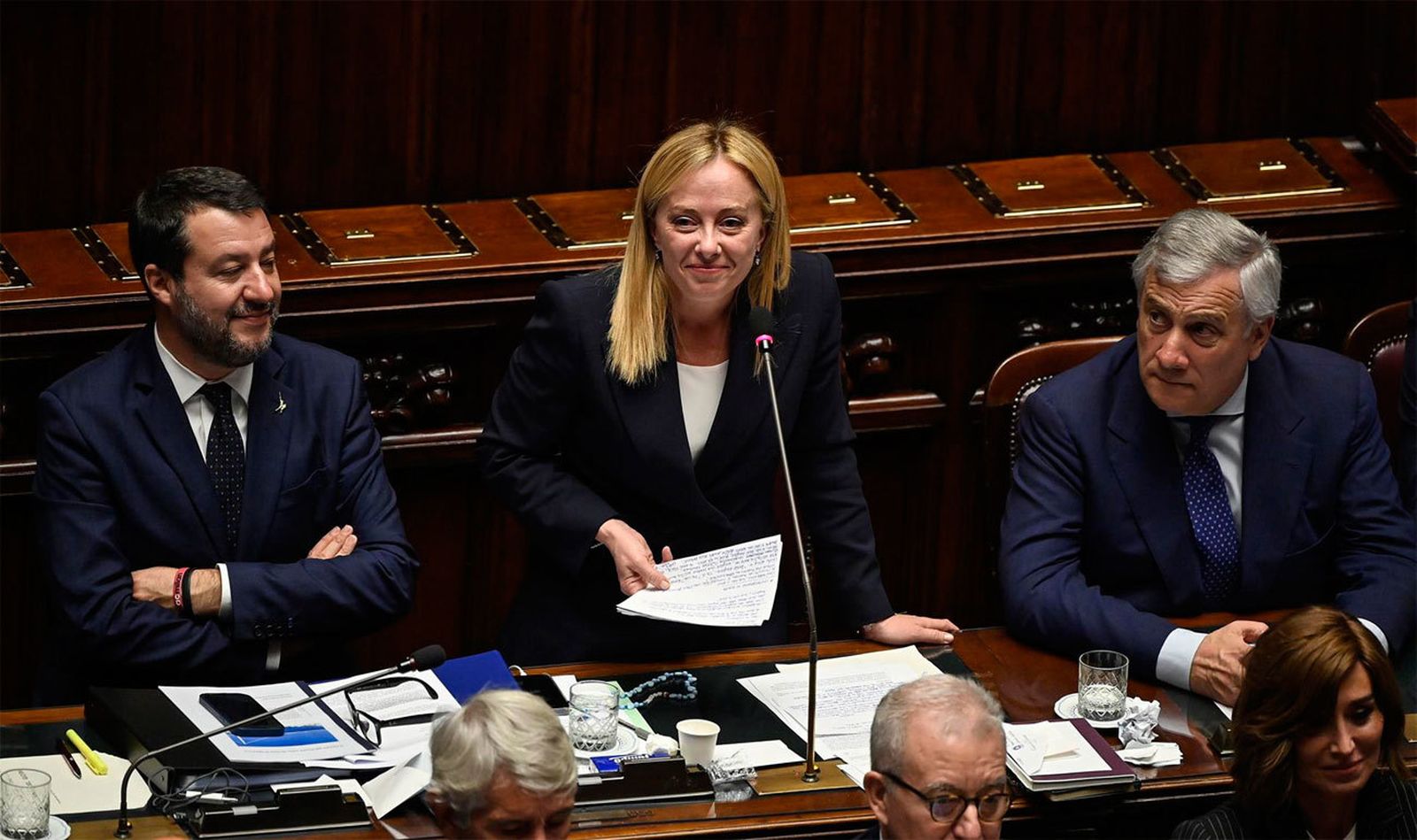 Meloni supera la primera votación de su investidura en el Parlamento