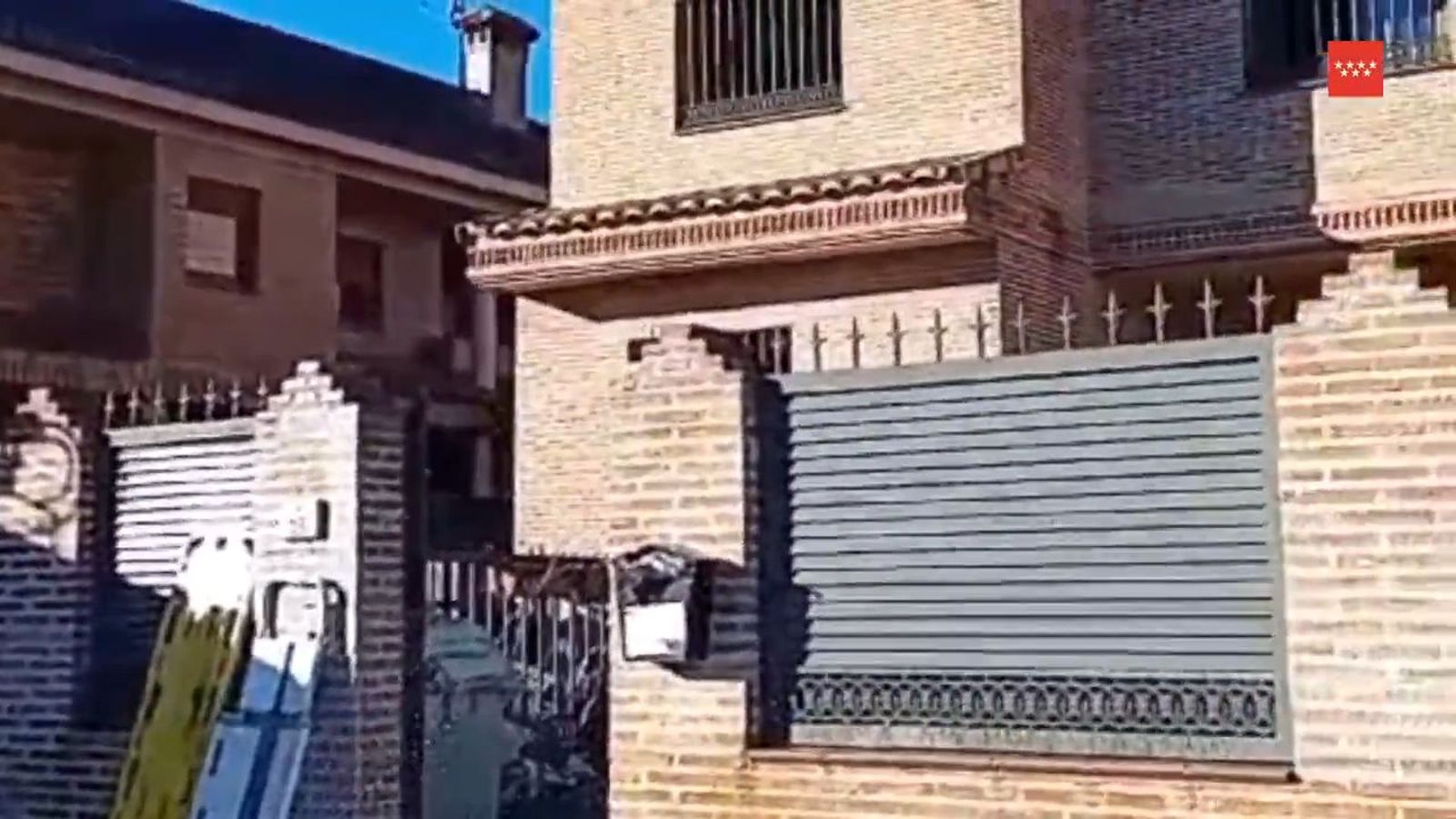 Incendio de vivienda en Serranillos del Valle
