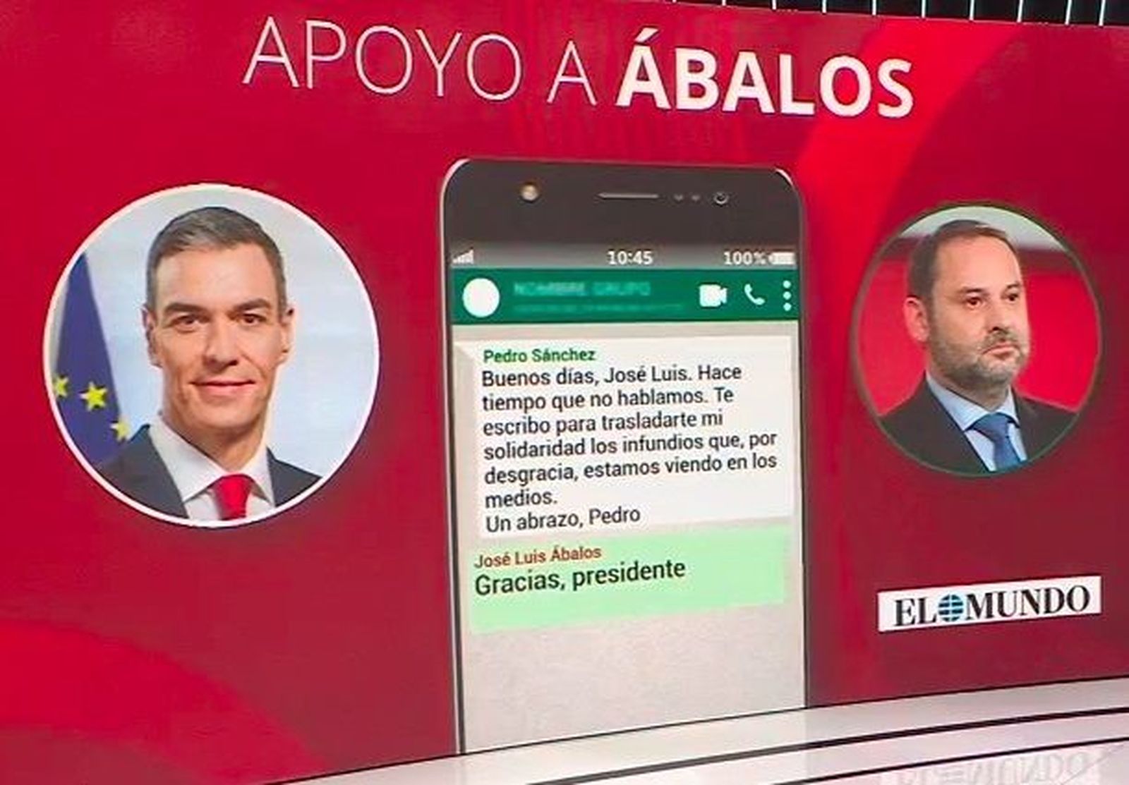 Los whatsapps del Gobierno a Ábalos: De "eres recto y decente" a "yo si creo en tí"