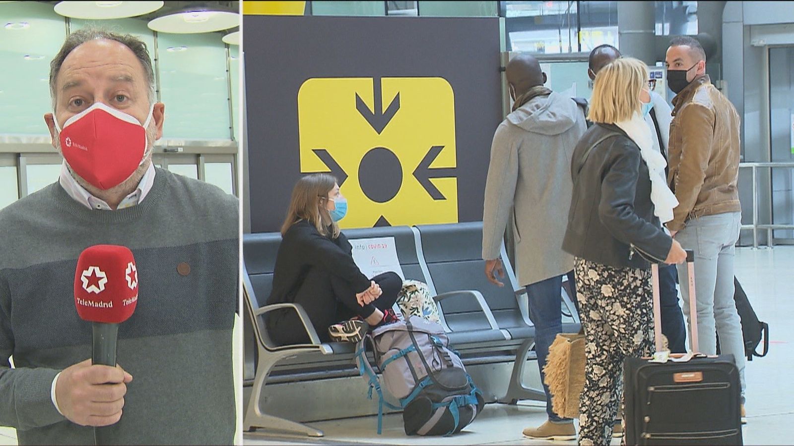 Aterrizan en Barajas seis vuelos procedentes de Francia a escasas horas de un nuevo confinamiento
