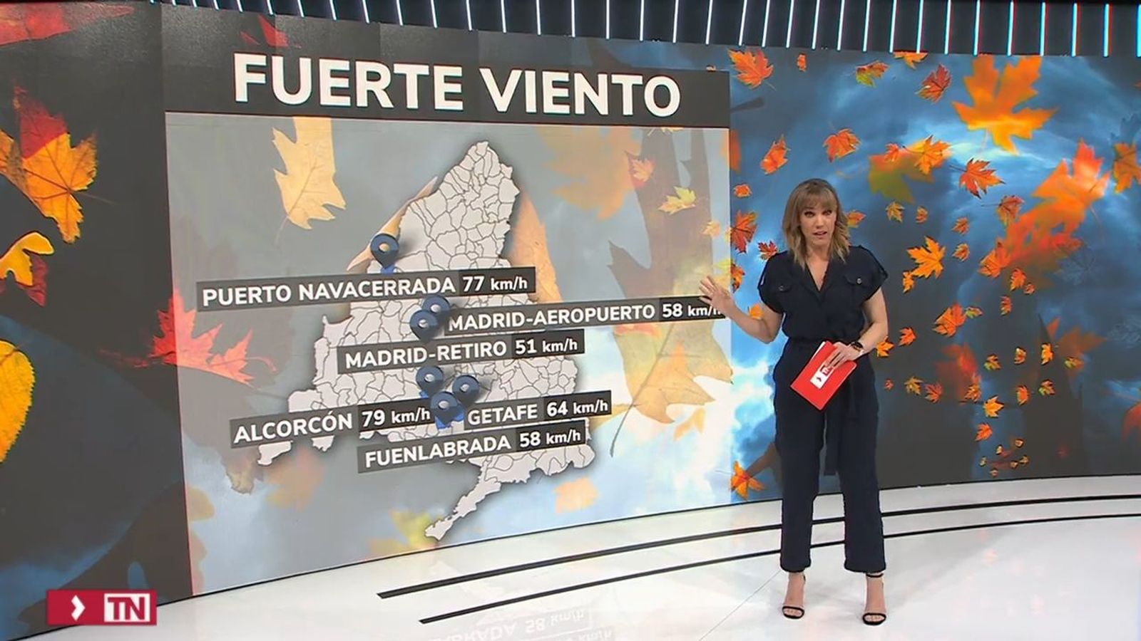 Alerta por viento en Madrid
