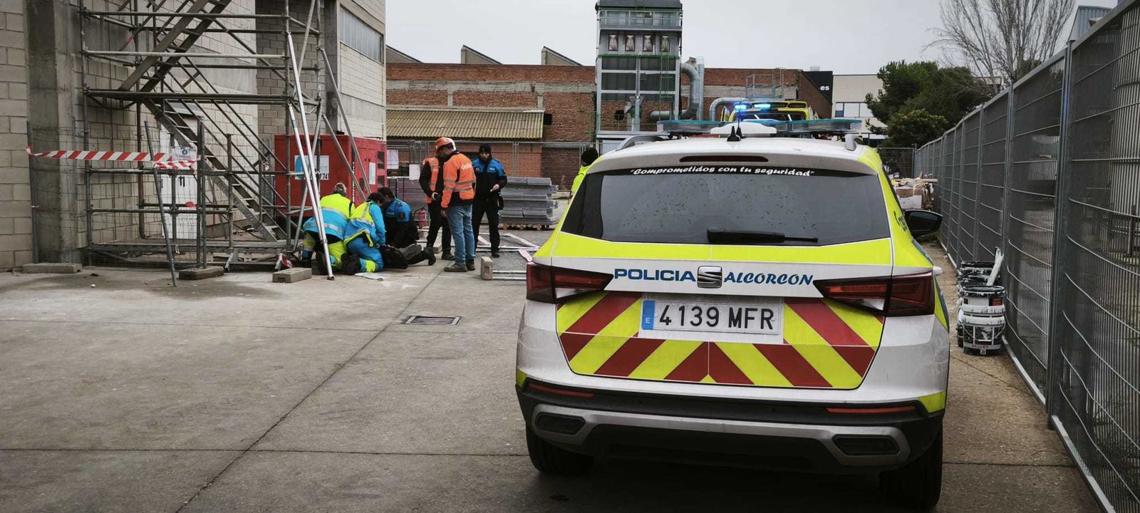 Accidente laboral en el polígono Urtinsa de Alcorcón