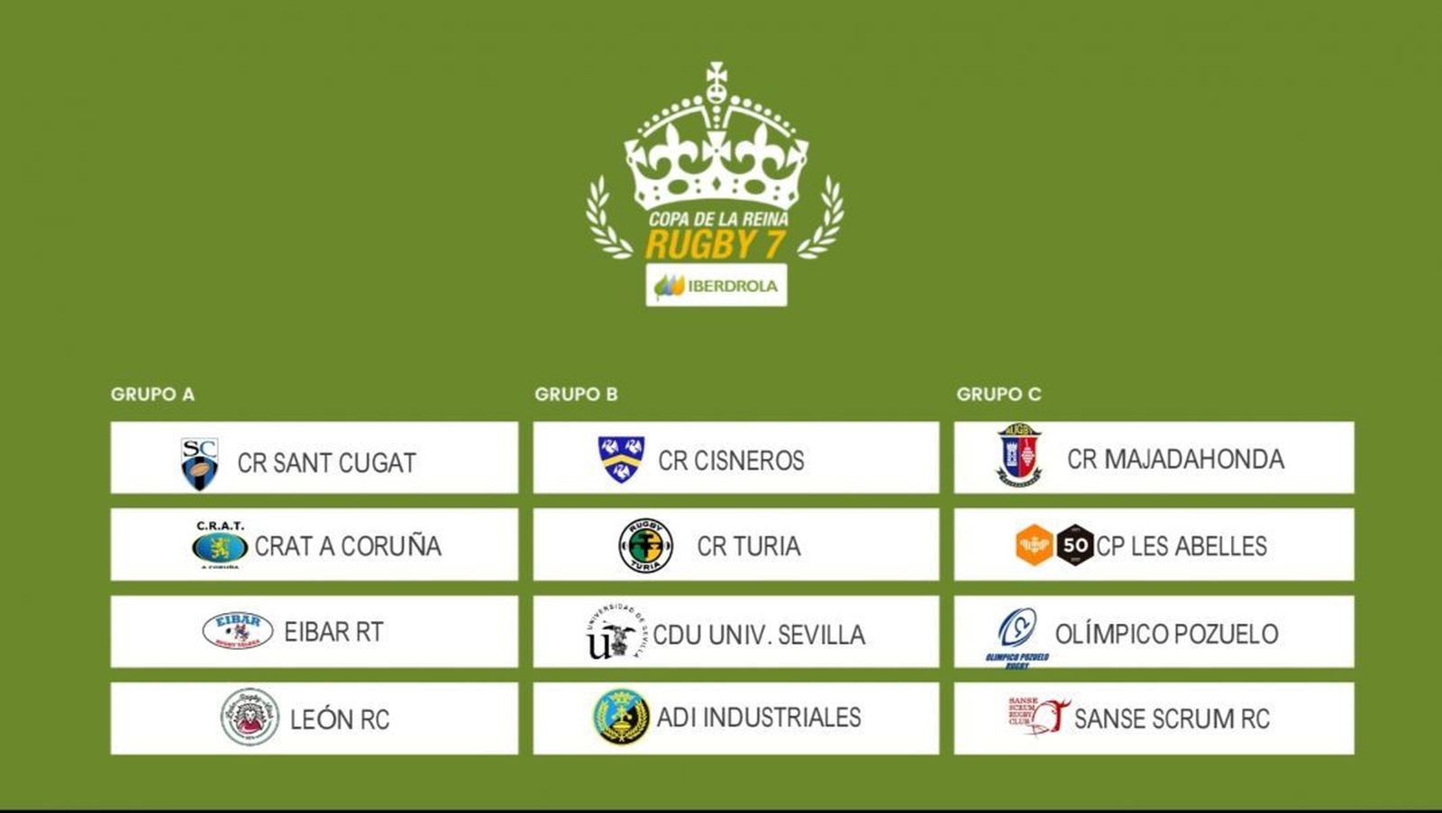 Sorteo de la Copa de la Reina de Rugby
