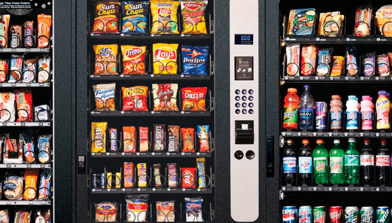 Los productos de las máquinas de vending