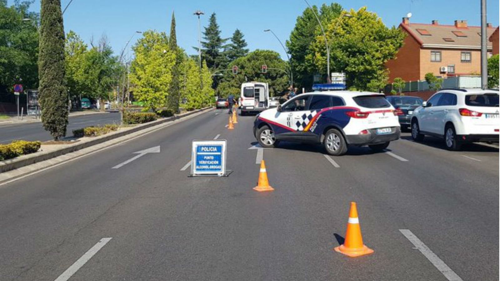 Control de la Policía Local de Getafe