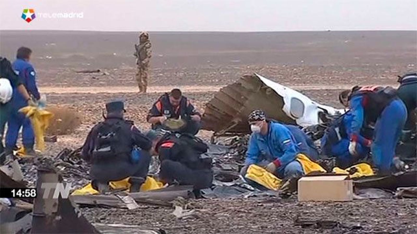Londres sospecha que el avión ruso pudo estrellarse debido a una bomba