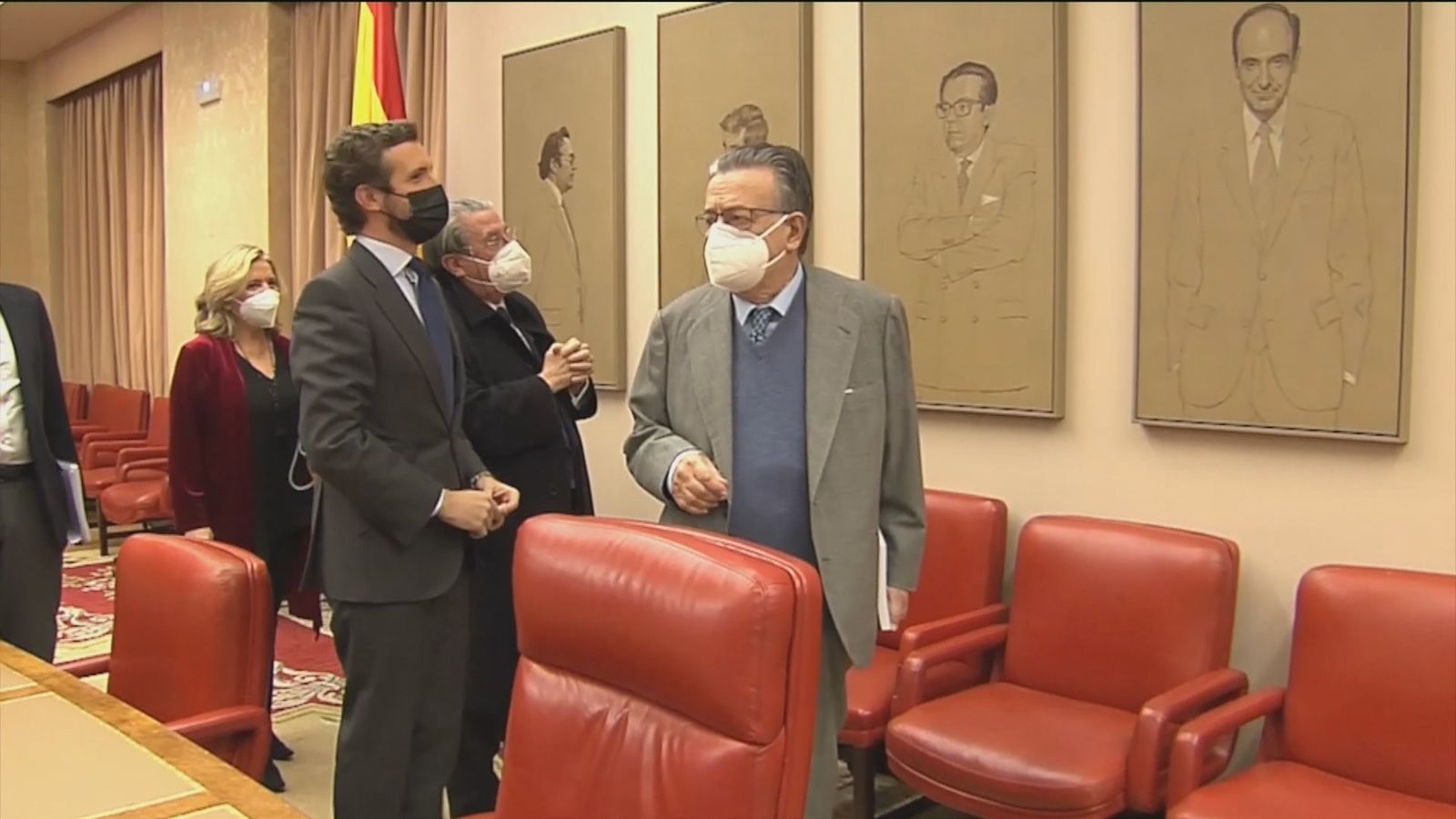 Pablo Casado, presidente del PP, en las jornadas sobre los valores constitucionales en el Congreso de los Diputados