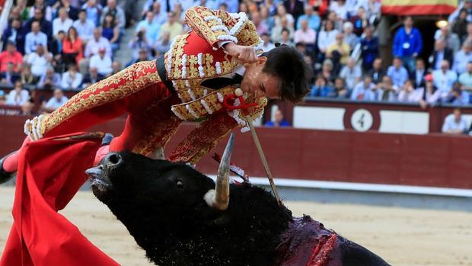 Cogida de Gonzalo Caballero