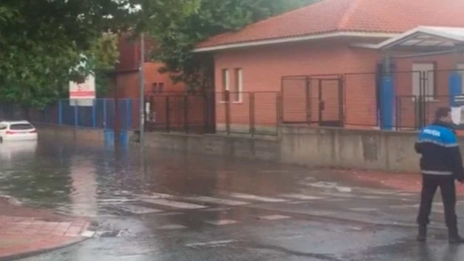 Daños e inundaciones en Villanueva del Pardillo por las tormentas