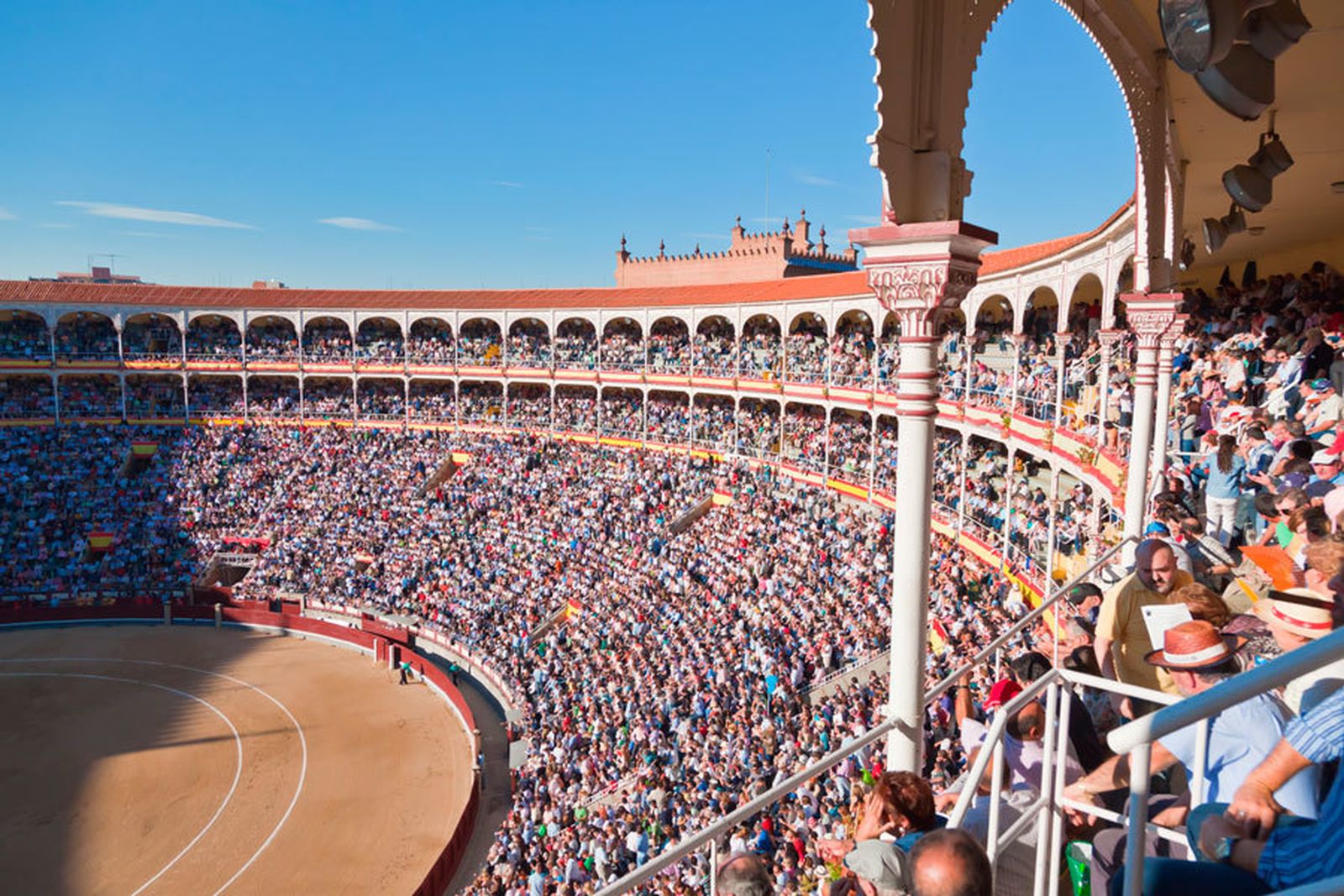 Interior de la plaza de toros de Las Ventas