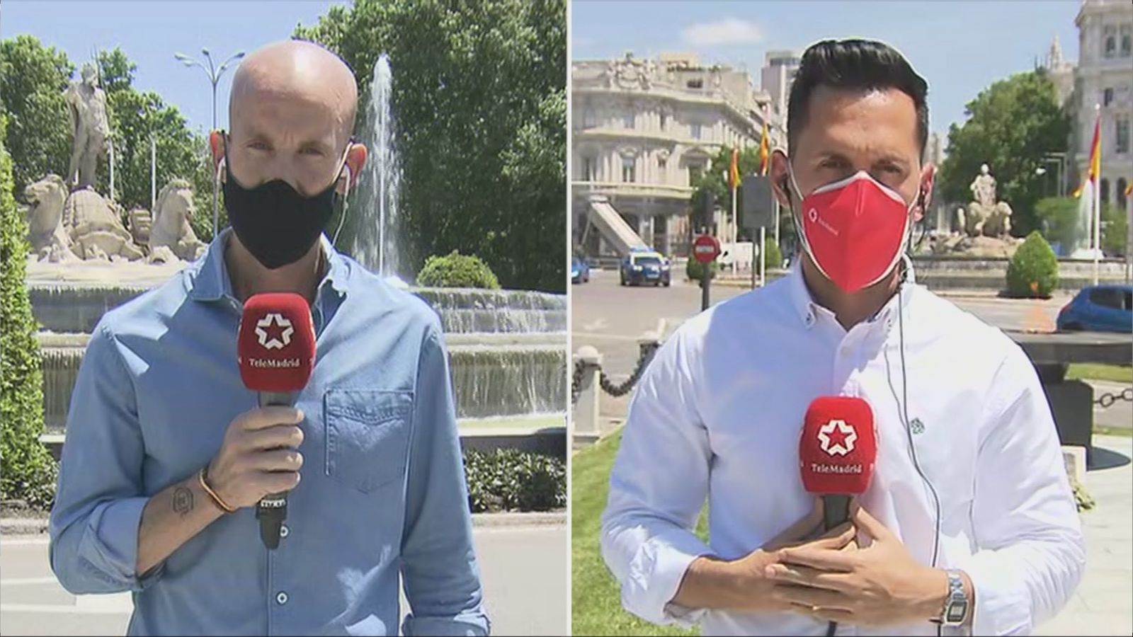 Amplio dispositivo en Neptuno y Cibeles