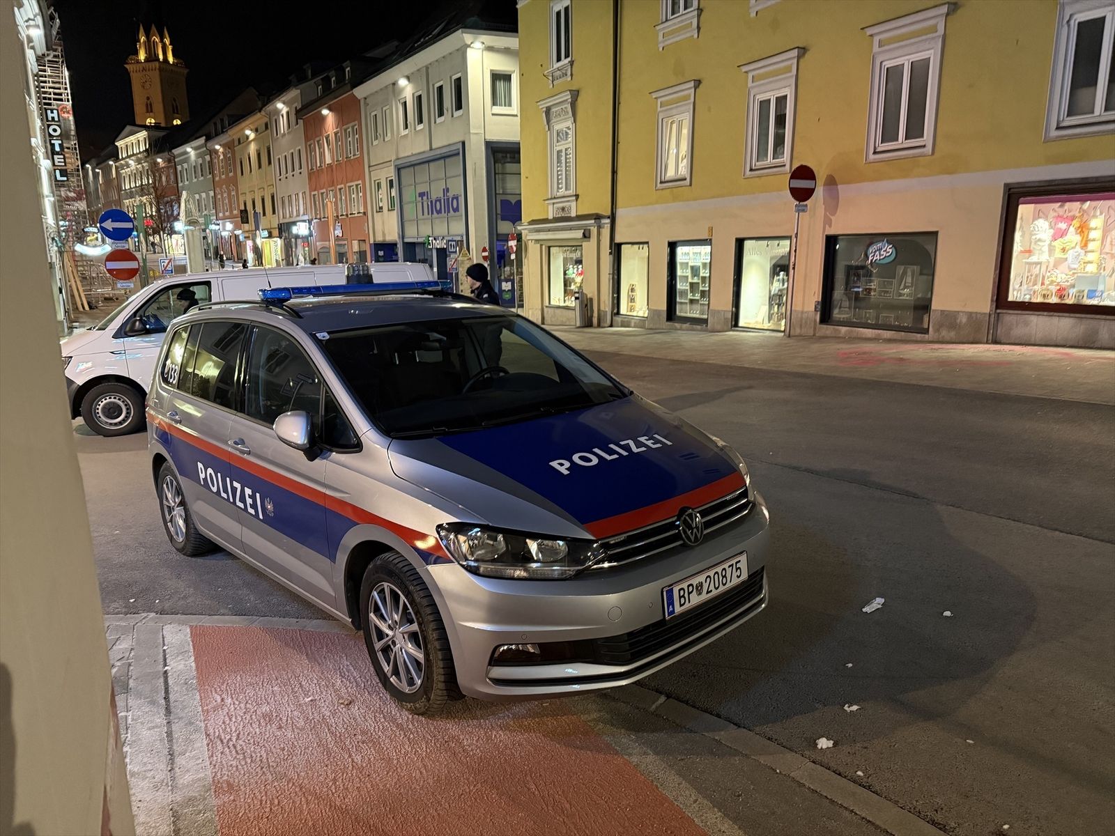 Lugar del ataque, en el centro de Villach (Austria)