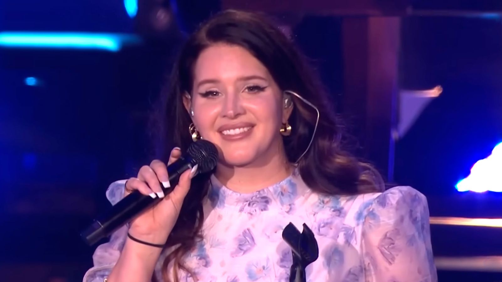 Lana del Rey en uno de sus últimos conciertos