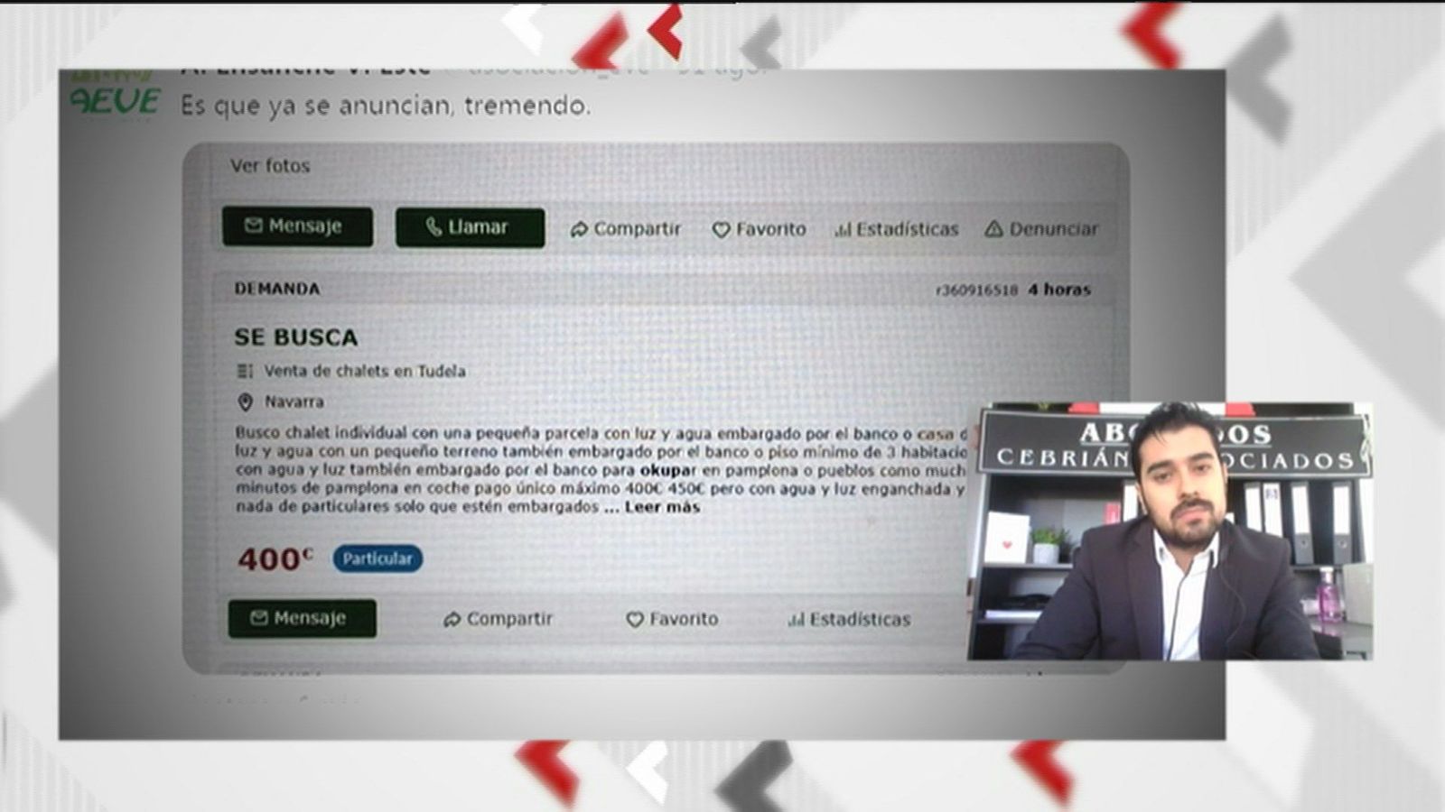 Los okupas ya ponen anuncios donde ofrecen recompensas para encontrar casas donde instalarse