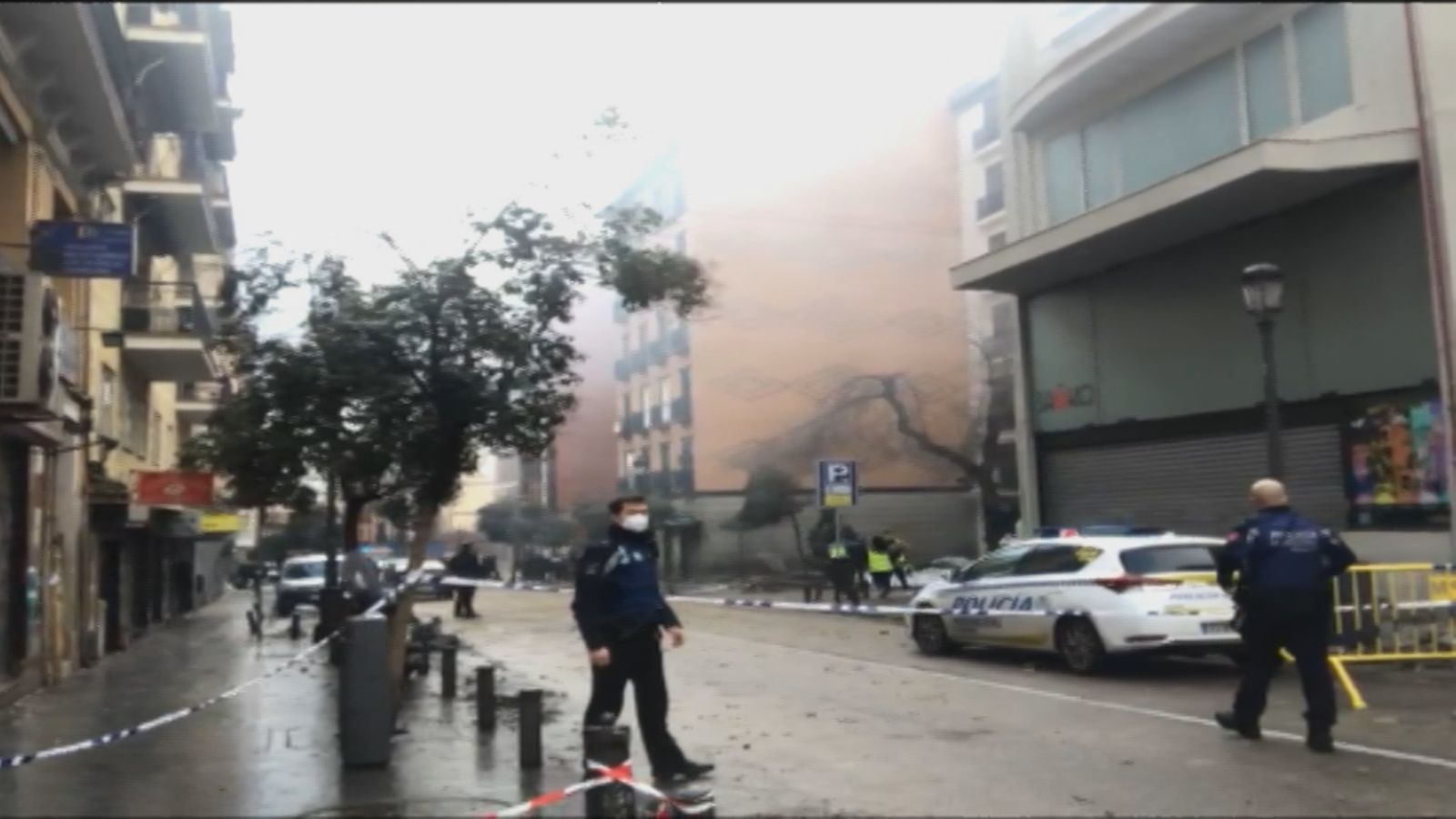 La Pollicí acordona la calle Toledo