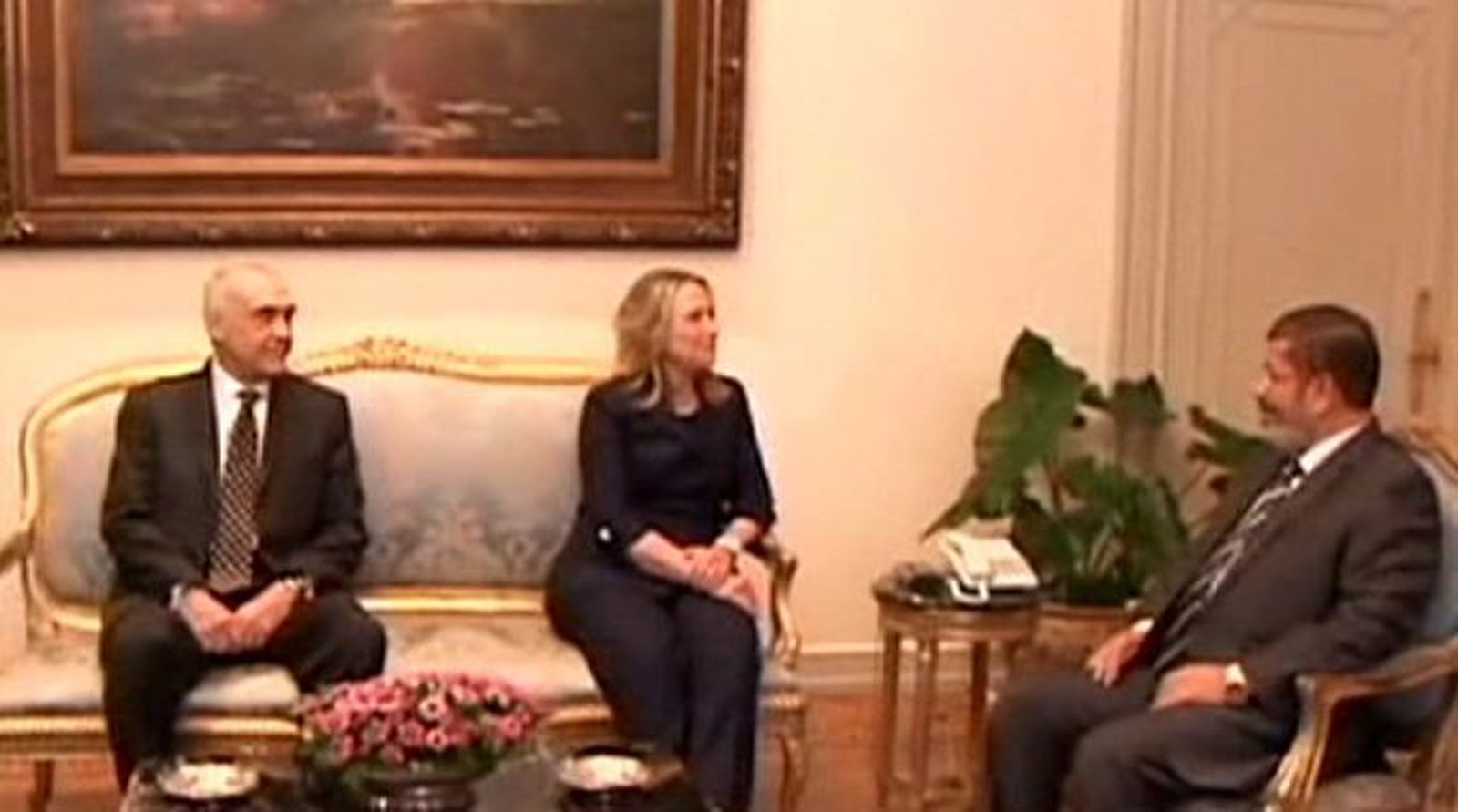 Clinton con Mursi