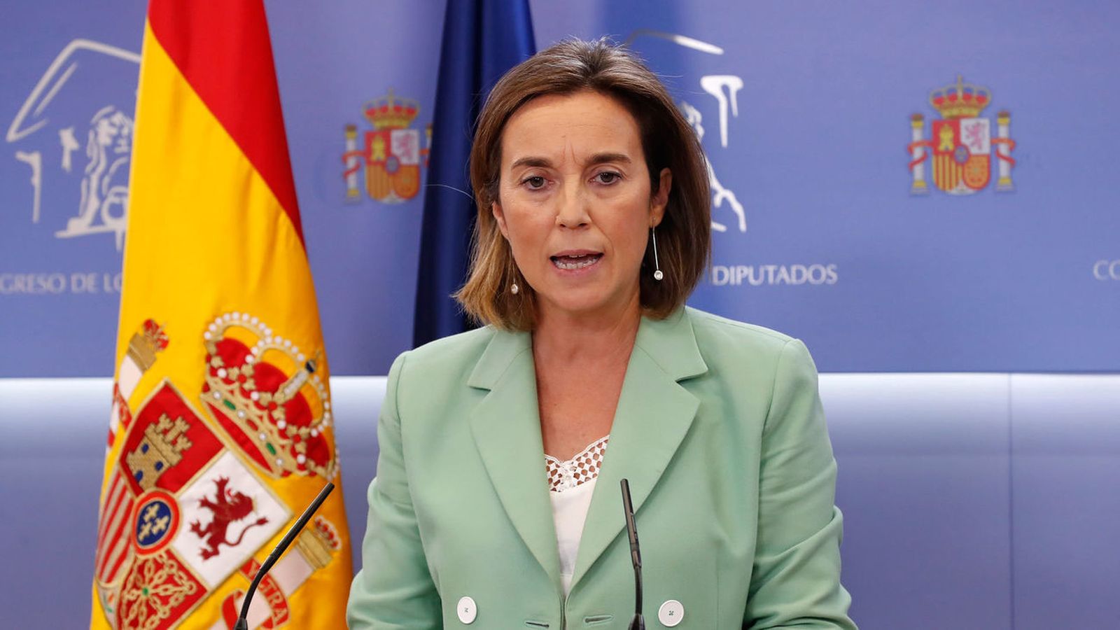 Cuca Gamarra, secretaria general del PP y portavoz del Grupo Popular en el  Congreso