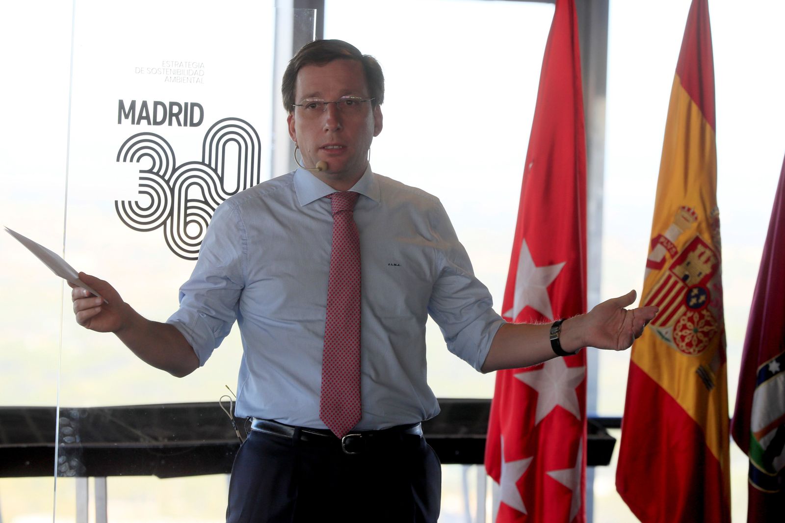 José Luis Martínez Almeida durante la presentación de Madrid 360
