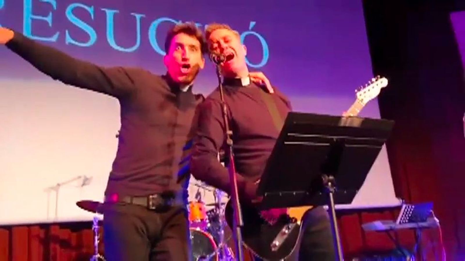 'La Voz del desierto', el grupo de curas rockeros madrileños, que actuará en la fiesta del Papa