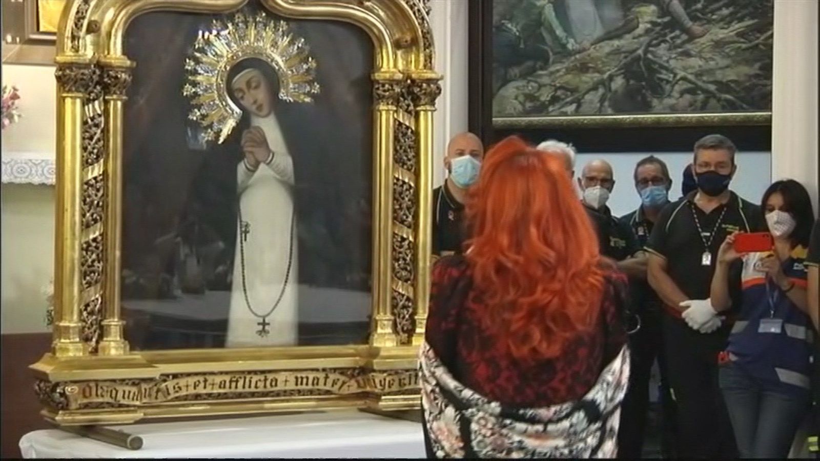 Mari Pepa canta, como cada año, a la Virgen de la Paloma