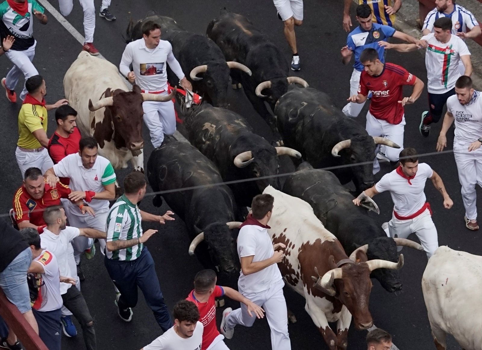 El último encierro de Sanse finaliza con nueve heridos, dos de ellos por cabestros
