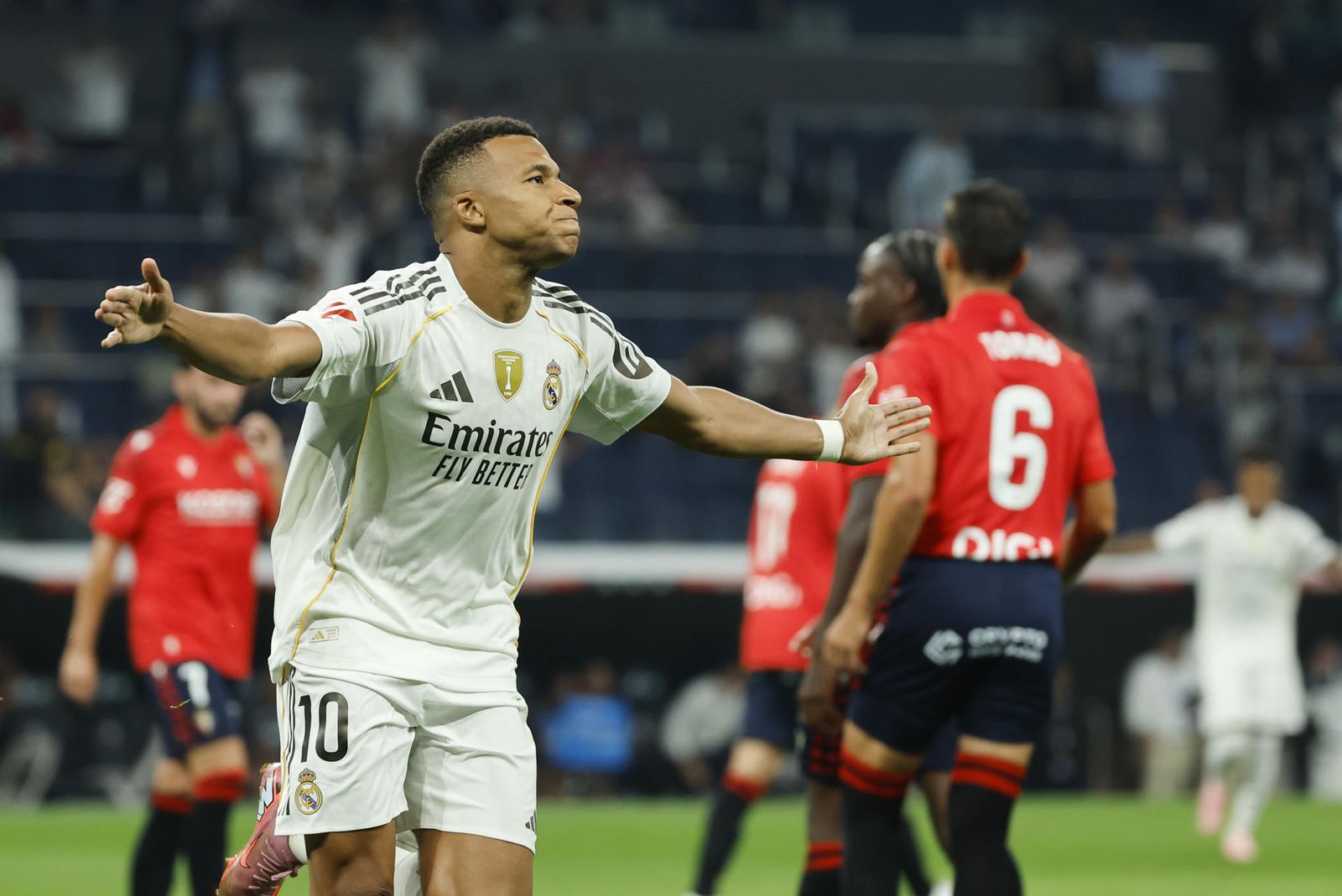 Mbappé celebra su gol ante Osasuna