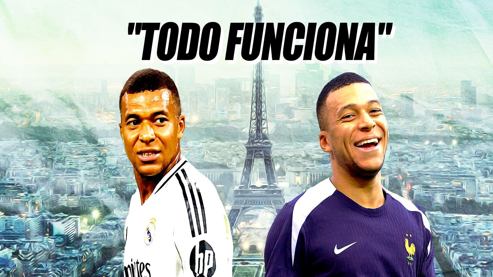 Mbappé, feliz en Madrid