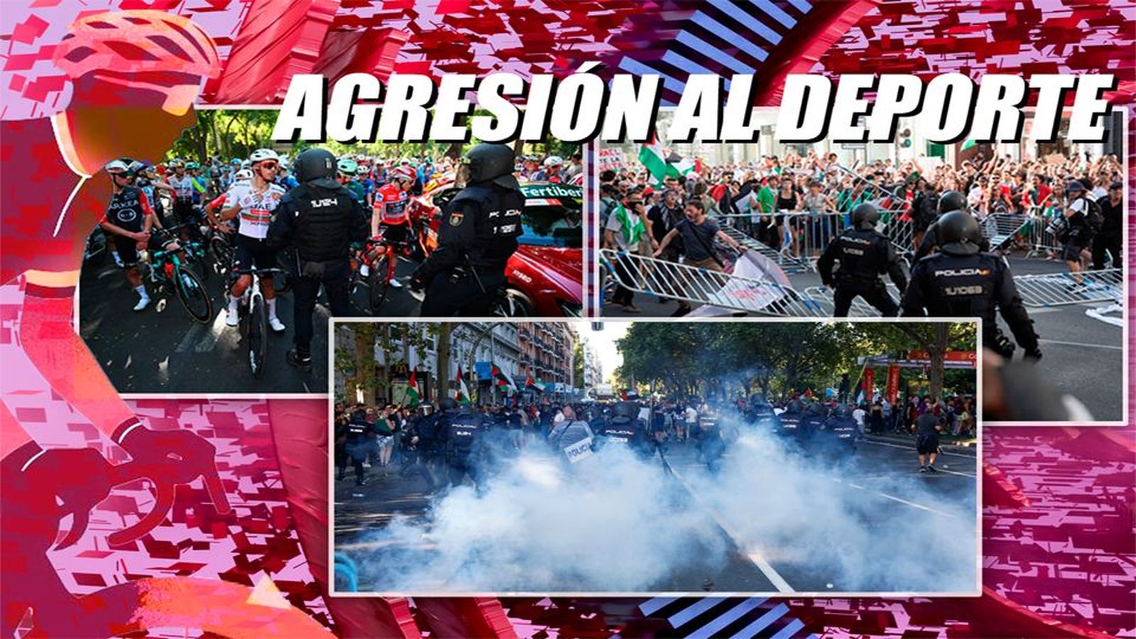 Así fue como una turba violenta reventó la Vuelta