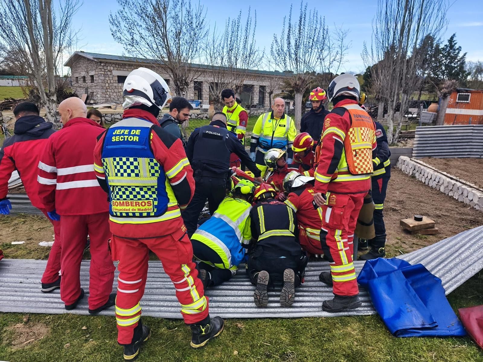 Accidente doméstico en Colmenar Viejo
