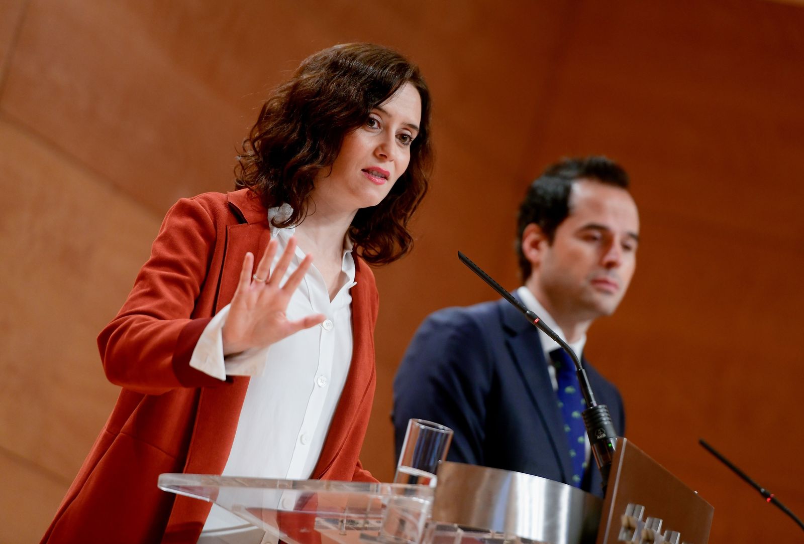 Isabel Díaz Ayuso e Ignacio Aguado
