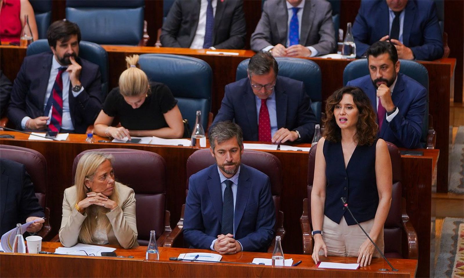 El PSOE y sus socios reprochan a Ayuso que reciba al presidente argentino Javier Milei