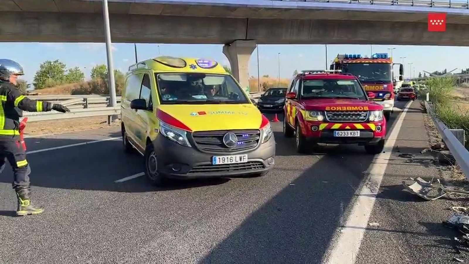 Accidente de tráfico en la M-50