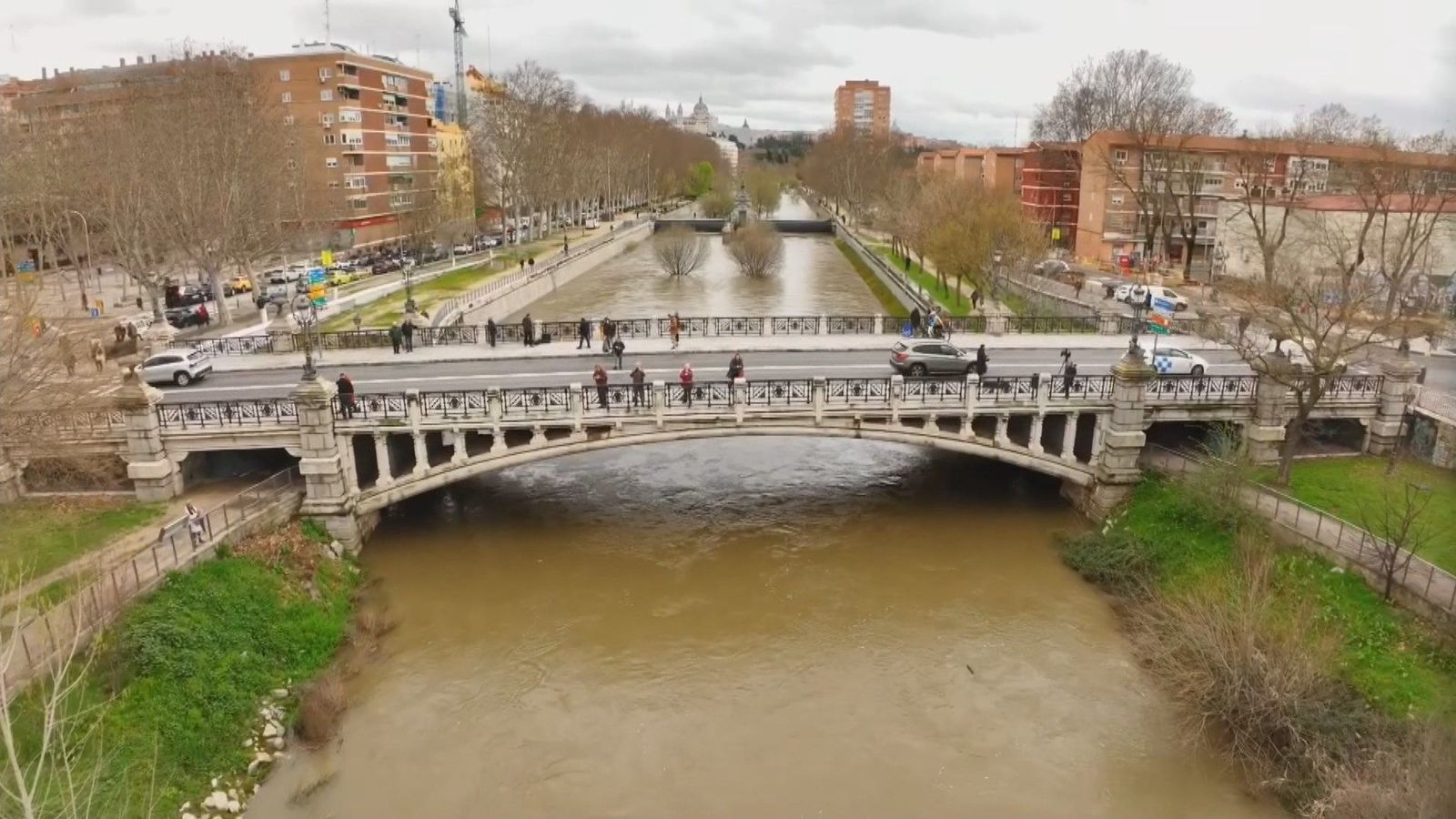 El río Manzanares en Madrid, a vista de dron como nunca te lo habías imaginado