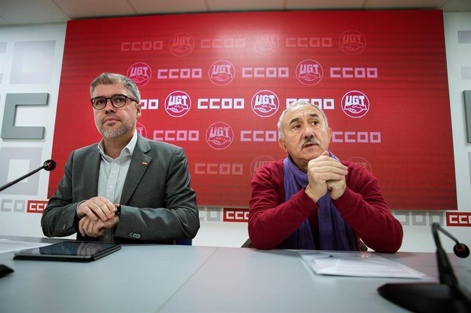 Unai Sordo y Pepe Álvarez