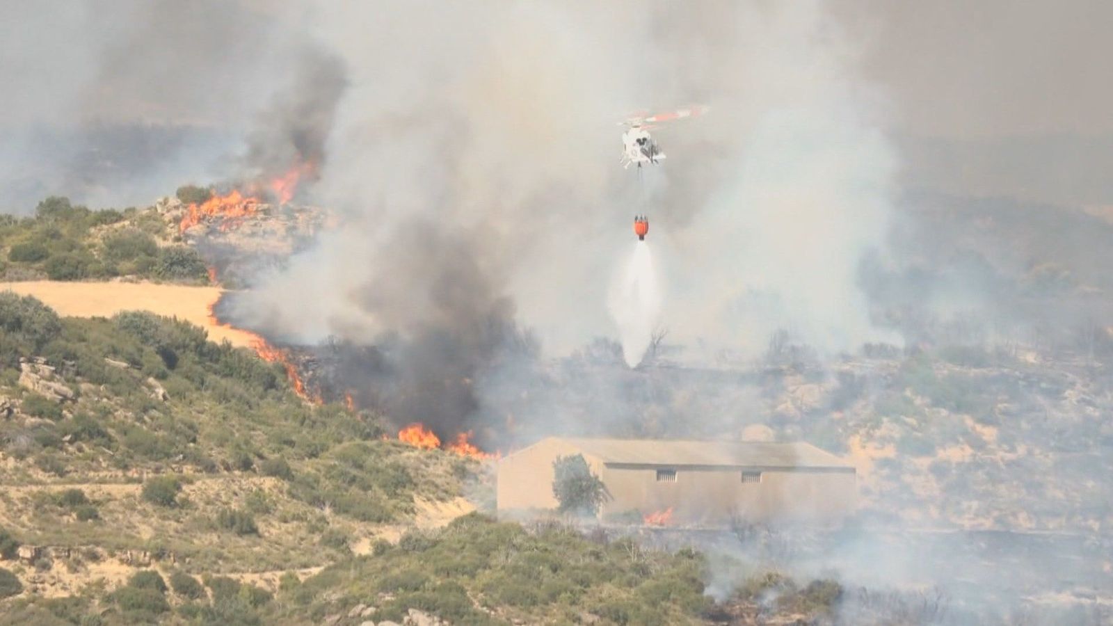Aragón vive el peor incendio forestal de su historia con 12.000 hectáreas quemadas