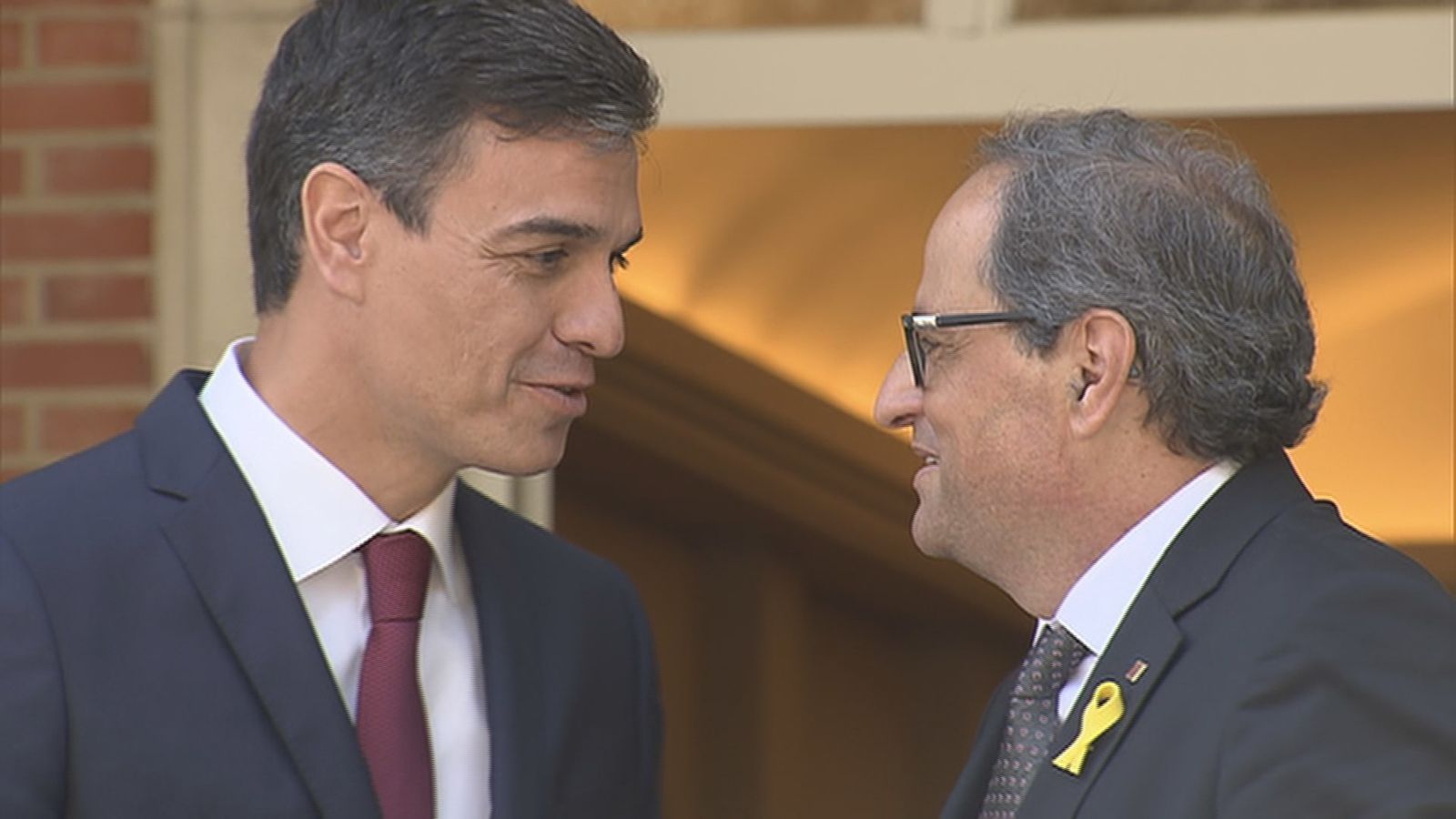 Pedro Sánchez y Quim Torra