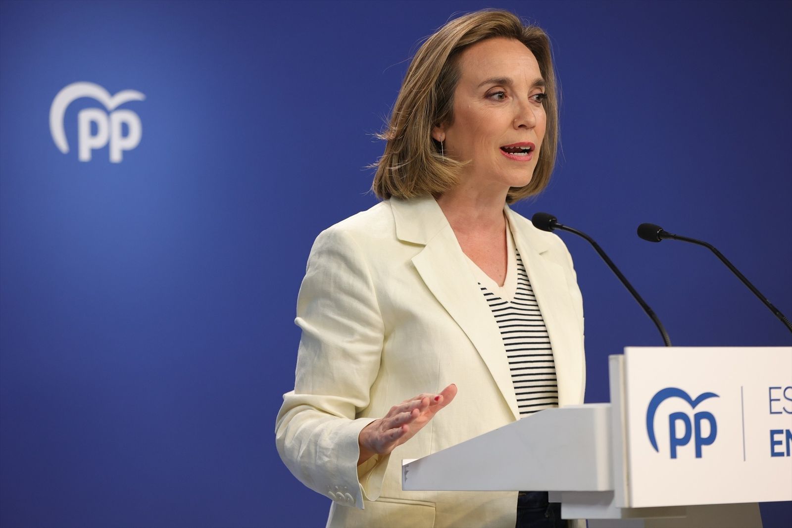 La portavoz del PP en el Congreso, Cuca Gamarra