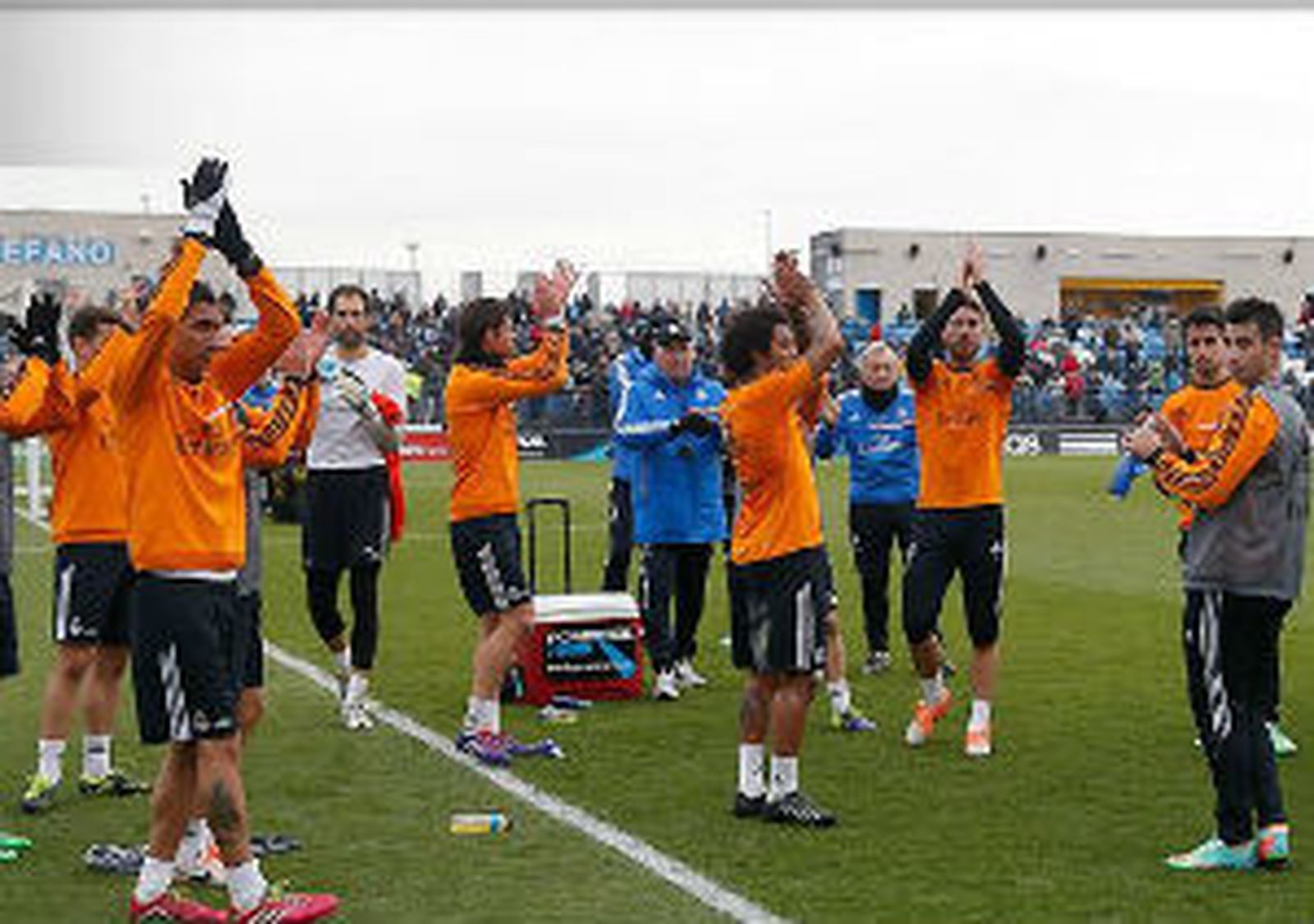 Último entrenamiento del año del Real Madrid