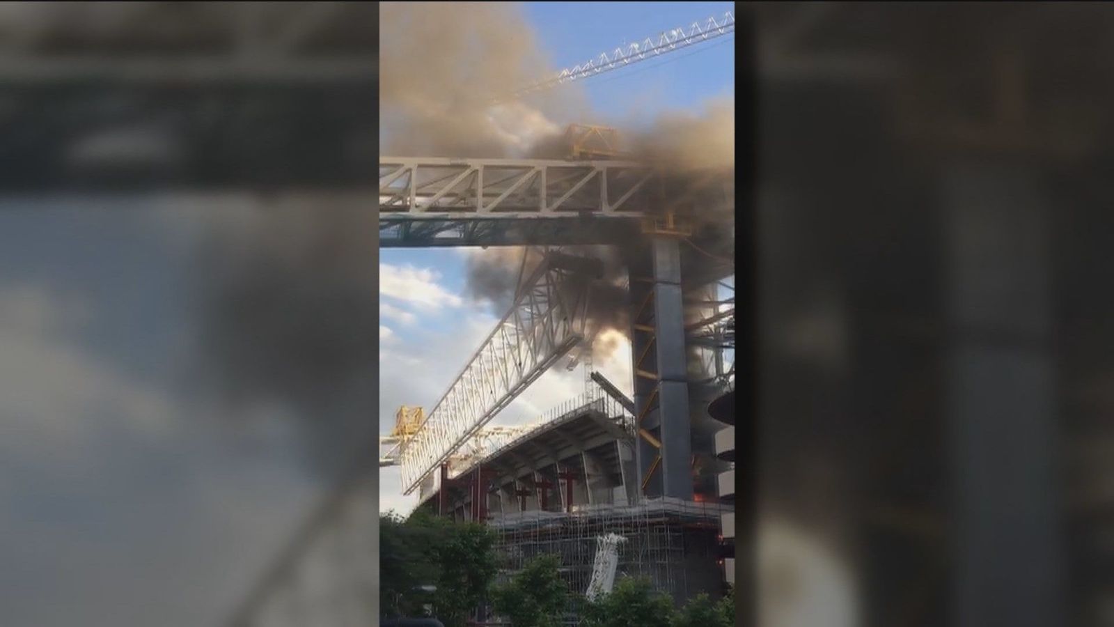 Extinguido un pequeño incendio en las obras del estadio Santiago Bernabéu