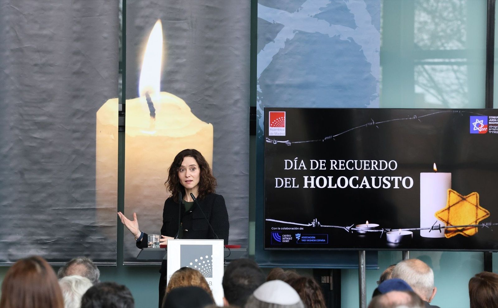 Ayuso alerta de "totalitarios" que buscan instalar el antisemitismo mediante medios, universidades o boicots deportivos