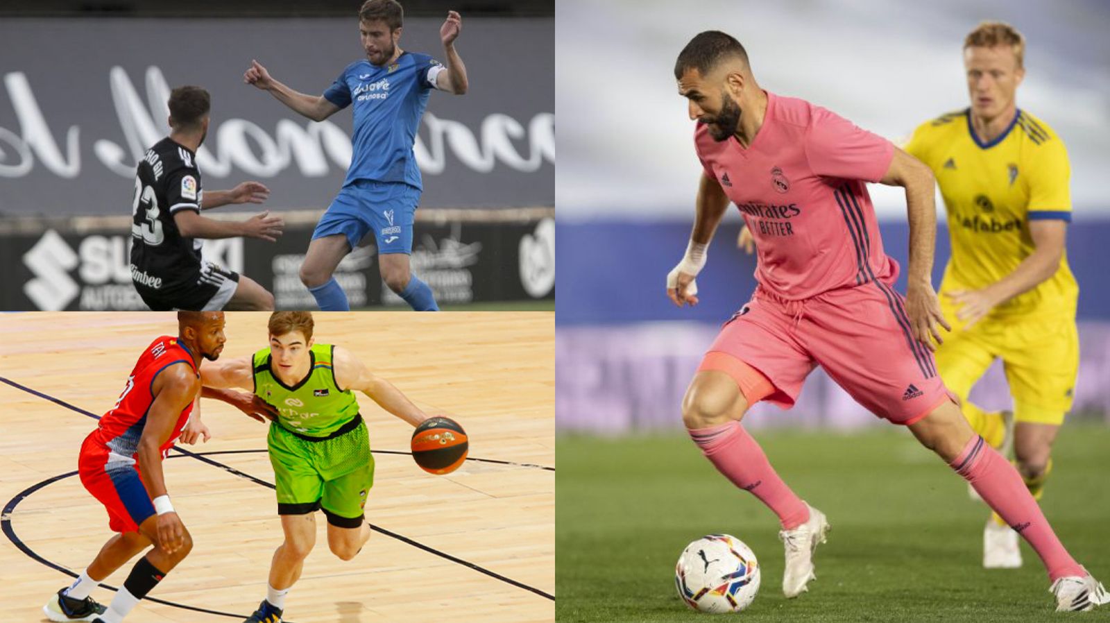 Real Madrid-Cádiz, Fuenlabrada-Manresa y Cartagena-Fuenlabrada