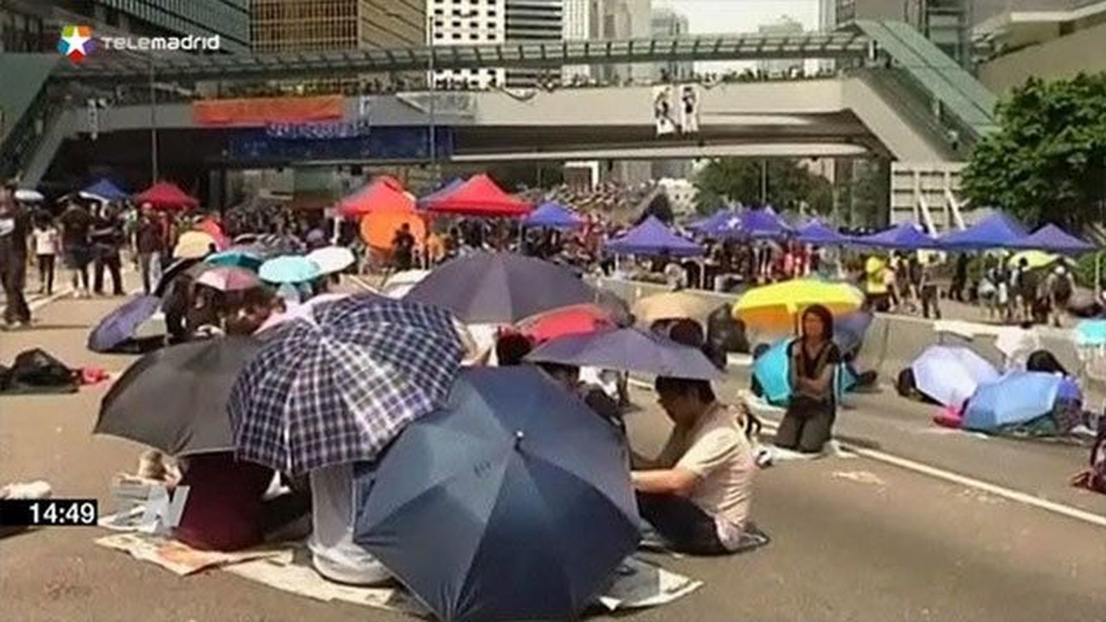 Hong Kong: Las protestas congregan al mayor número de seguidores en la fiesta nacional
