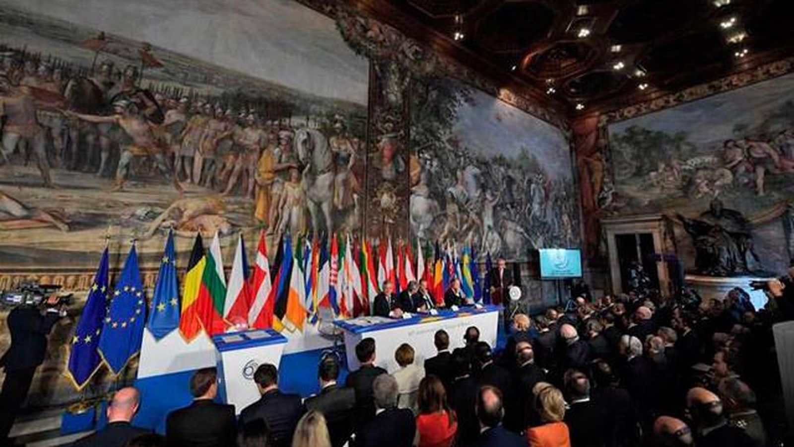 Los líderes de la Unión Europea reafirman en Roma la voluntad de seguir avanzando
