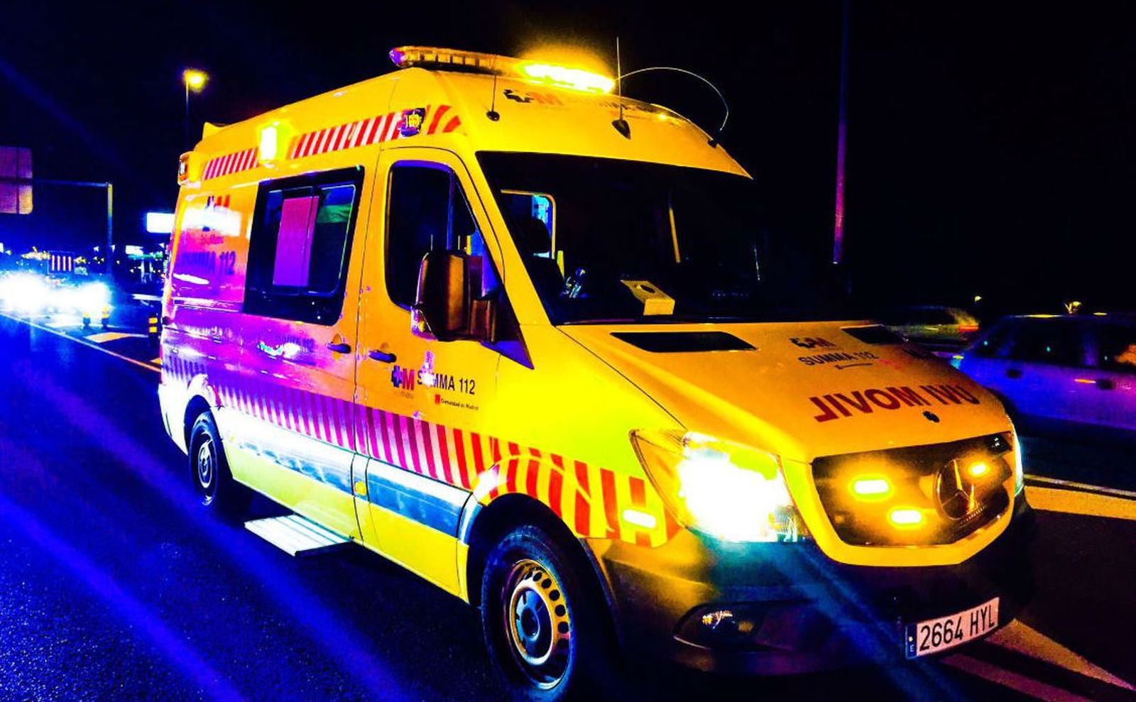 Un motorista herido grave tras chocar  contra un coche en la M-219
