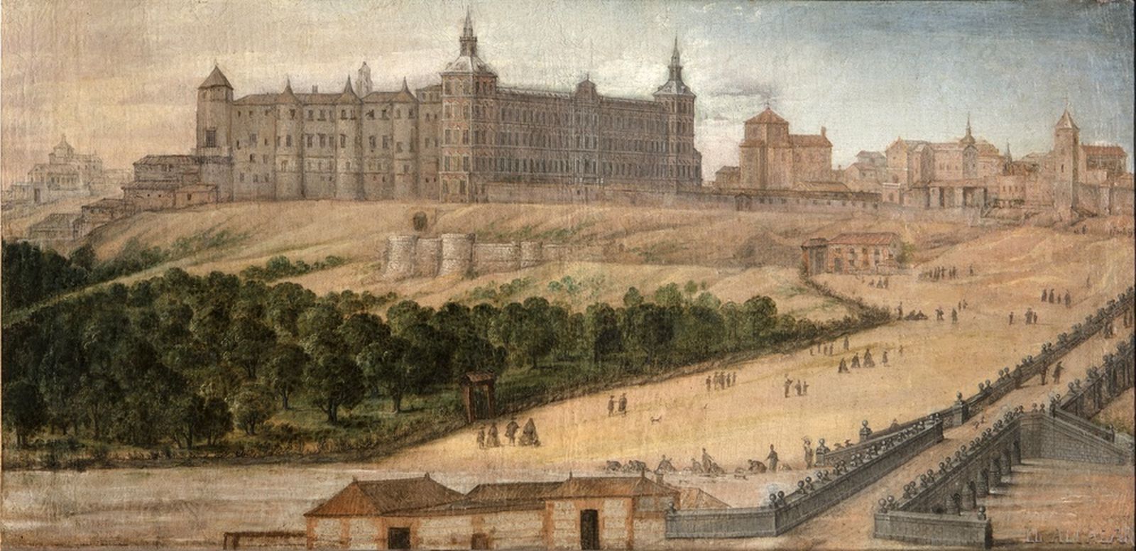El Alcázar de Madrid, óleo de Félix Castello