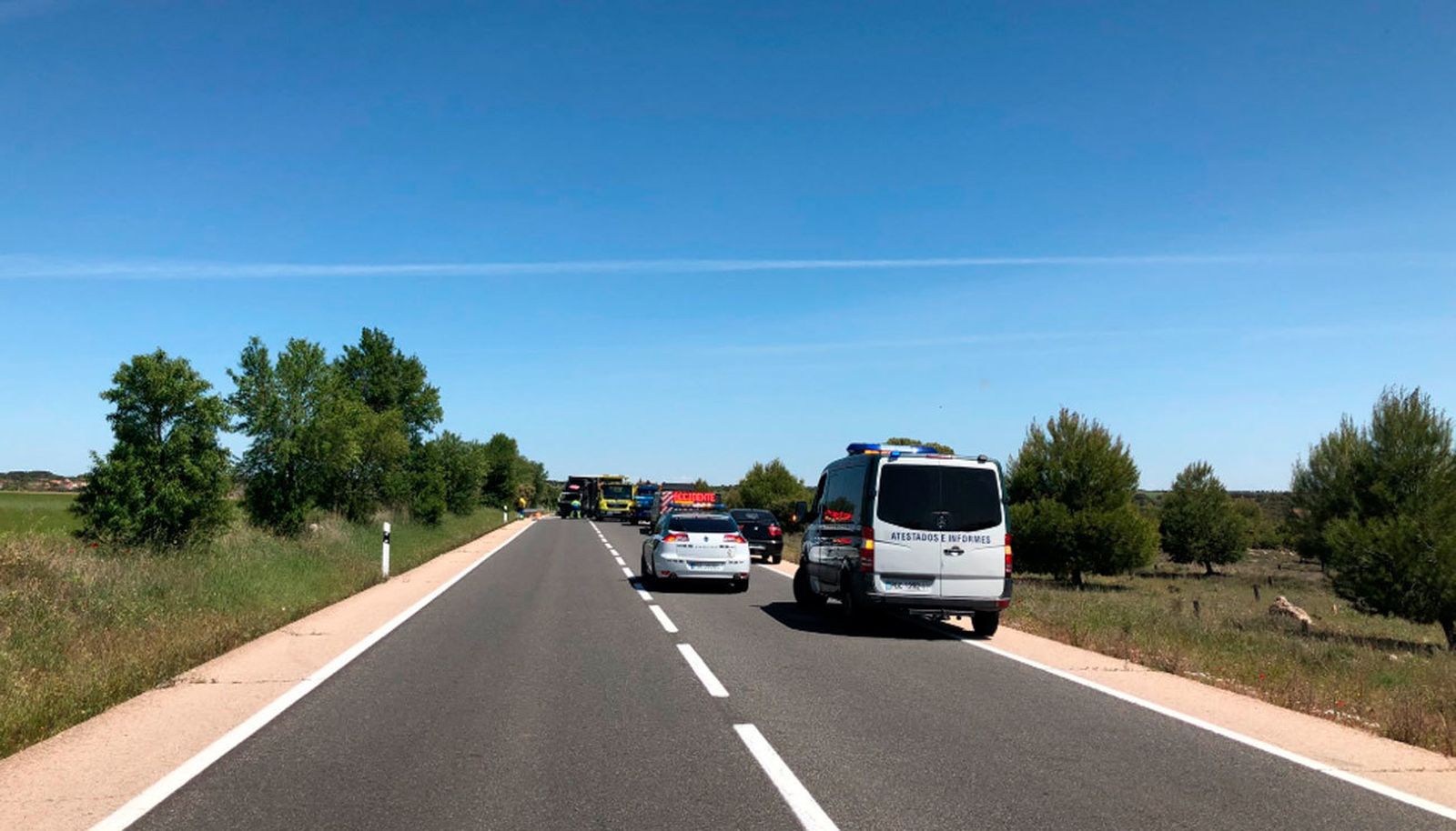 Herida grave una joven tras un accidente de tráfico en la M-209